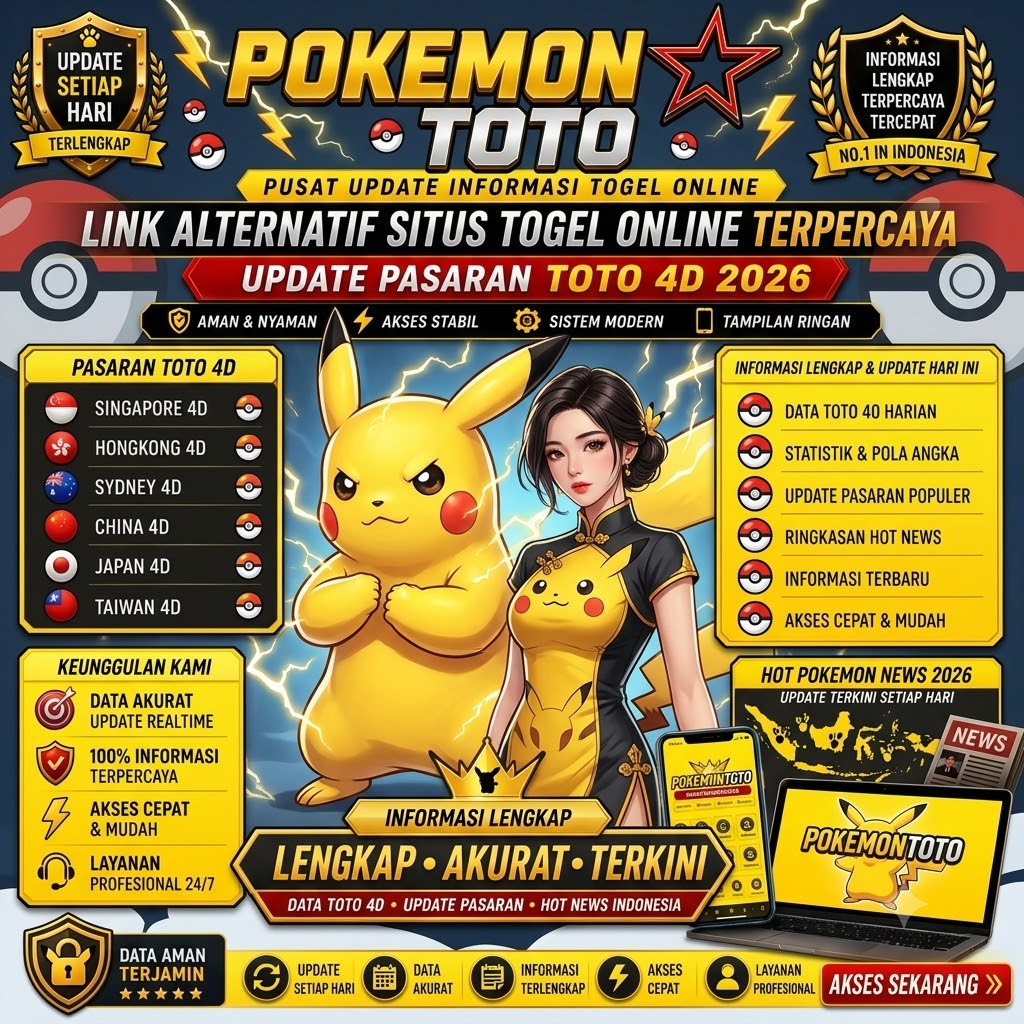 POKEMONTOTO: Link Alternatif Daftar & Login Situs Toto Togel Online Resmi 2026